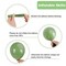 65 Pieces 12 Inches Sage Green Gold Confetti Balloons Kit, Green White Metallic Gold Party Balloons with Ribbons for Birthday, Wedding, Baby Shower, Graduation, Eucalyptus Party Decorations